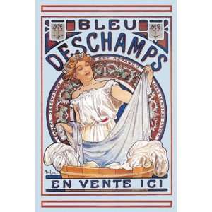  Bleu Deschamps en Vente Ici   Poster by Alphonse Mucha 