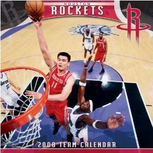 HOUSTON ROCKETS 2008 NBA Monthly 12 X 12 WALL CALENDAR  