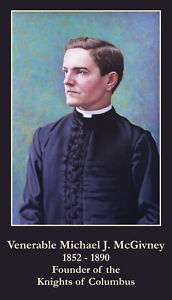 Ven. St. Michael McGivney Holy Card/Knights of Columbus  