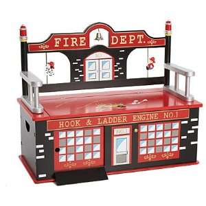  Firefighter Toy Box Bench 