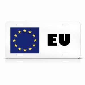  Eu European Union Flag Metal License Plate Wall Sign Tag 