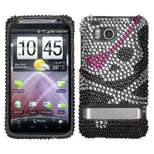  HTC ADR6400 Diamante Phone Protector Cover, Skull Cell 