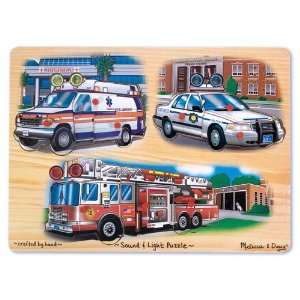  Emergency Vehicles Sound and Light Toys & Games