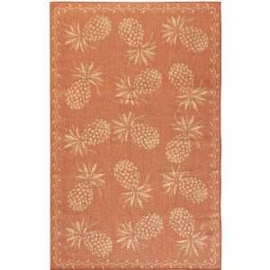  Luau All Weather Area Rug   111x76runnr, Coral