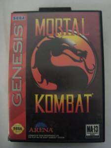 THIS AUCTION IS FOR 1 MORTAL KOMBAT GAME FOR THE SEGA GENESIS GAME 