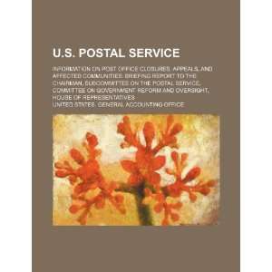  U.S. Postal Service information on post office closures 