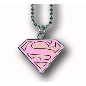 Superman Supergirl Pink Logo Pendant (SMNK99)  Sports 