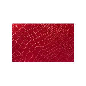  Ruby Red Croc Embossed Metallic Paper