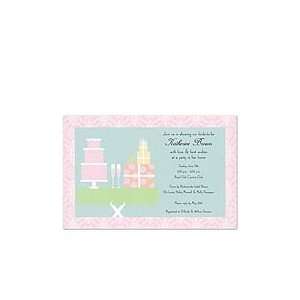  Cake & Champagne Invitation Wedding Invitations Health 