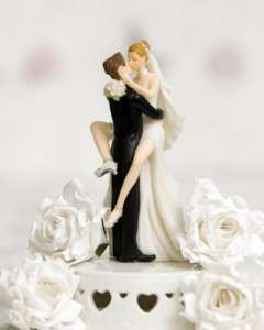 Wedding /Grooms Cake Over Eager Sexy Couple Caketopper  