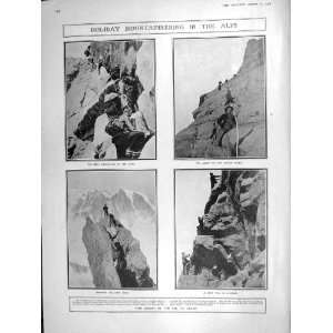  1906 ALPS MOUNTAINS COL DU GEANT MOUNTAINEERING PLAQUE 