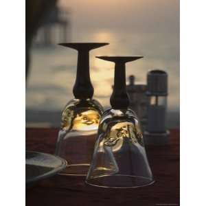Table for Two on the Beach, Dubai, United Arab Emirates, Middle East 