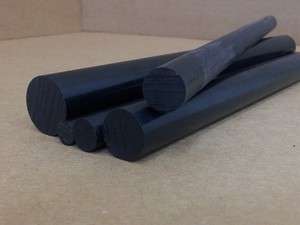 000 Delrin / Acetal Black Round Bar Rod   12 Length  
