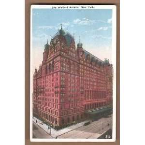  Postcard Waldorf Astoria New York City 