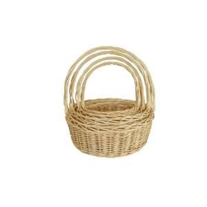  Wald Imports Natural Willow Baskets, Set of 4