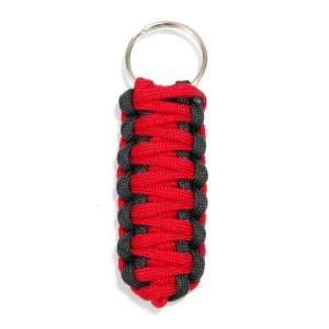 Paracord Keychain Red/Black by Survival Braid