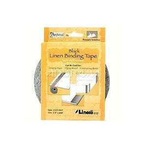  Lineco Self Adhesive Linen Tape, .75 x 50, Color Black 