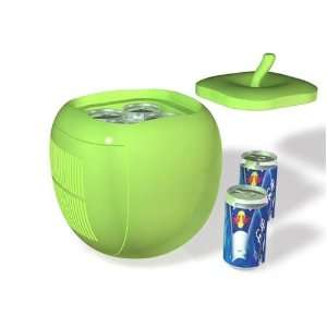  3l Green Apple shaped Car Mini Cooler & Warmer   Low Noise 