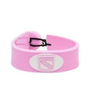    New York Rangers NHL Pink Hockey Bracelet