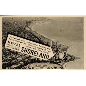  1936 Ad Hotels Shoreland Chicago Lakefront Four Season 