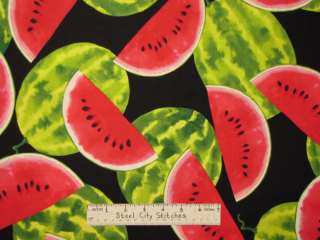 Watermelon Slice Fruit Timeless Treasures Fabric BTY  