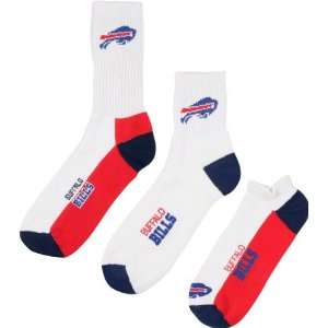 Buffalo Bills Mens 3 Pair Sock Pack 