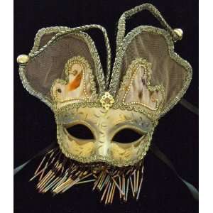 Venetian Mask Masquerade Angel Wings Brown Mardi Gras 