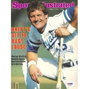 George Brett Autographed Sports Illustrated Cover PSA/DNA 