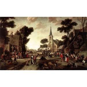   Inch, painting name The Fair, by Poel Egbert van der