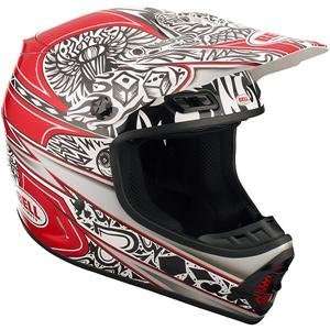  Bell MX 1 Speed Tat Helmet   X Small/Red Automotive