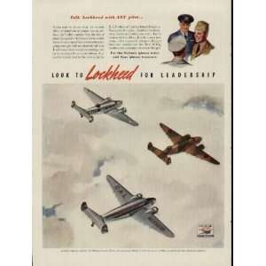  Talk Lockheed with Any Pilot, Look to Lockheed for 