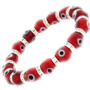  Hamsa Turkish Glass Evil Eye Red Bracelet 