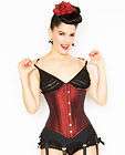 Authentic steel boned tightlacing corset waist training  