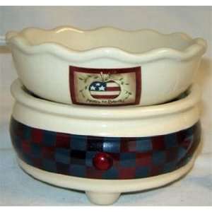  America The Beautiful CANDLE WARMER Patriotic Apple Tart 