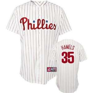 Cole Hamels #35 Philadelphia Phillies 52(xl) Majestic Authentic Home 
