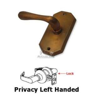     privacy left handed flat sided lever with elon