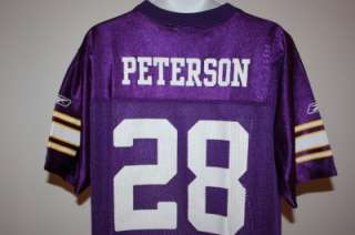NEW MENDED Adrian Peterson #28 Minnesota Vikings YOUTH LARGE L 14 16 