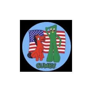  Gumby & Pokey Flag Button GB936 Toys & Games
