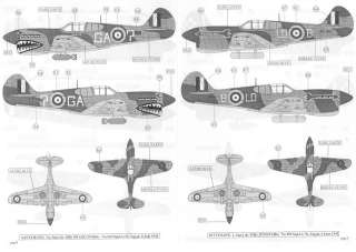 Sky Models Decals 1/48 CURTISS P 40 WARHAWK Fighter  