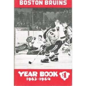  1963 64 Boston Bruins Yearbook John Bucyk on the cover 