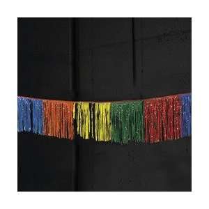  100 Foot Multicolor Fringed Banner