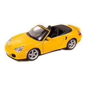  Porsche 911 Turbo Cabriolet 1/18 Yellow Toys & Games