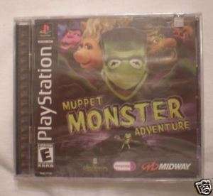 MUPPET MONSTER ADVENTURE PS1 GAME BRAND NEW, SEALED 031719268498 