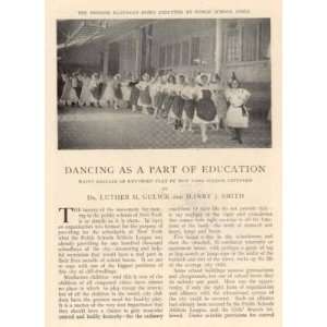  1907 Dancing As Part of Education in New York Schools 