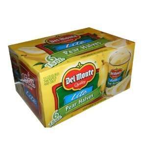 Del Monte Quality Pear Halves in Extra Lite Syrup Six 15 Ounce Cans 