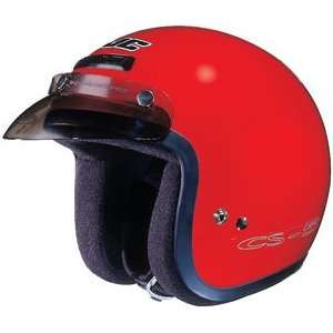  HJC CS 5 Open Face Motorcycle Helmet Candy Red Medium 