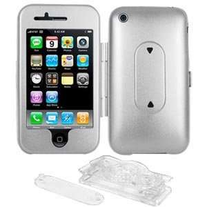  Amzer Aluminum Case w Stand   Silver Cell Phones 