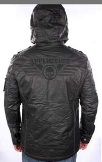 New Affliction Black Premium Top Notch Gun remove Hood Jacket MEDIUM 