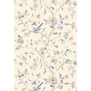  Annabelle Vine Porcelain by F Schumacher Wallpaper