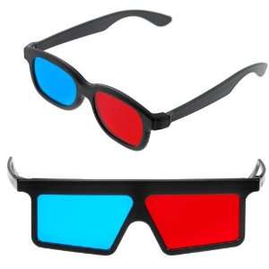  GTMax 2x Red and Cyan Anaglyph Glasses for watching 3D 